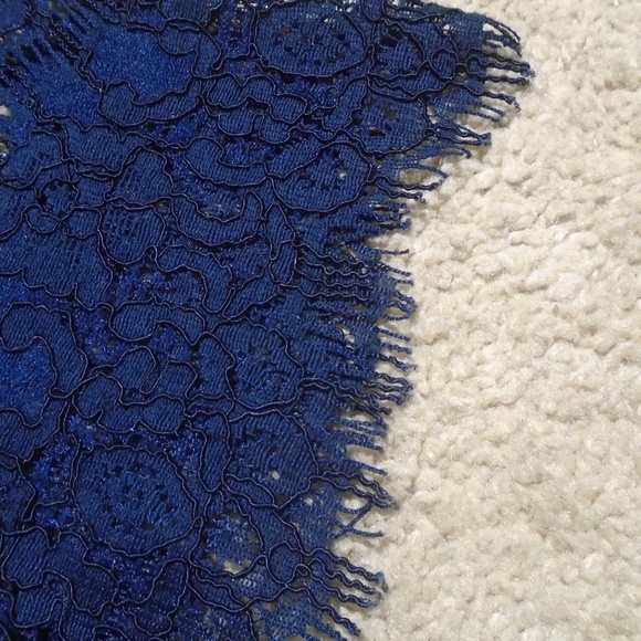 LULUS NWT 'Take Me to Brunch' Navy Lace Shift Dress - Picture 8 of 9